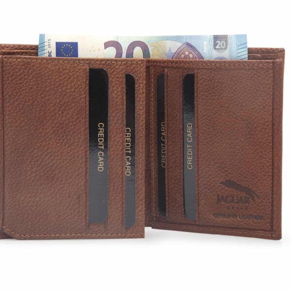 Cartera JAGUAR · Billetero Tarjetero en Piel · 9 Tarjetas