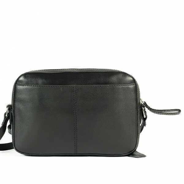 Bolso ANTONI · Bandolera mediana · Piel Bovino · Color Negro y Marrón