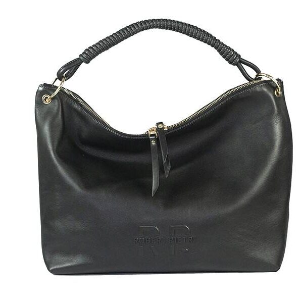 Bolso ROBERT PIETRI · MENTA · Bandolera Grande con Asa Ajustable · Color Negro