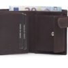 Cartera de hombre de piel con monedero