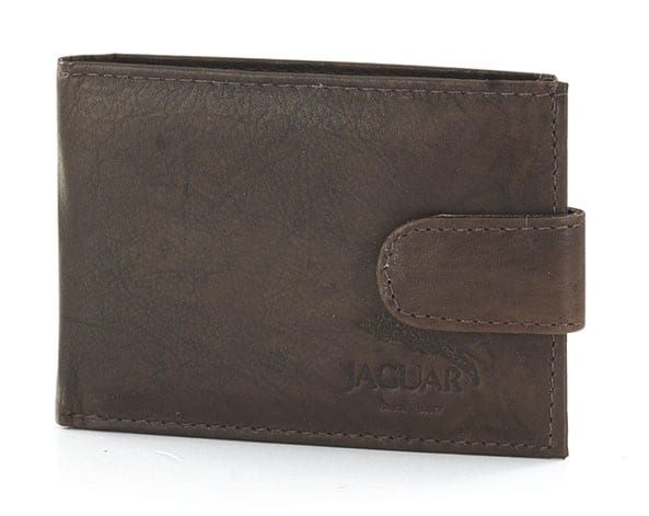 Cartera JAGUAR · Billetero Tarjetero con monedero · En Piel Vacuno · Formato americano · 4 Tarjetas