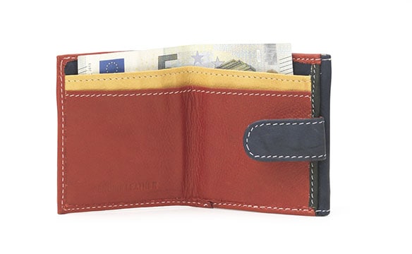 Cartera mujer multicolor con monedero