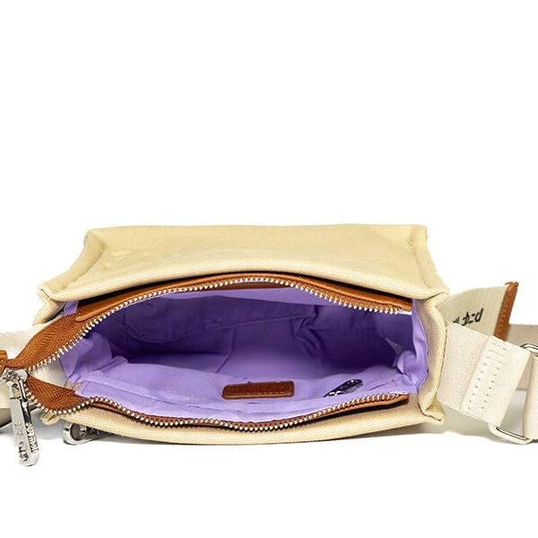 Bolso Pepe Moll · Bandolera pequeña · Color Natural · Coleccion Canvas