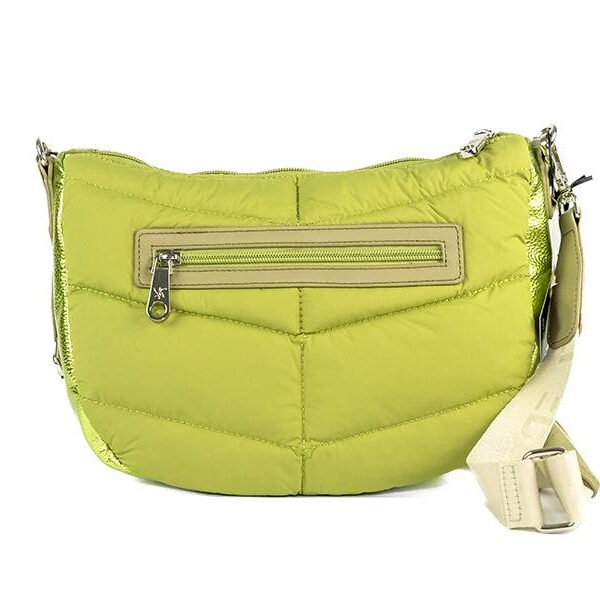 Bolso Pepe Moll · Bandolera mediana · Color Salvia(verde metalizado) · Coleccion Crepe
