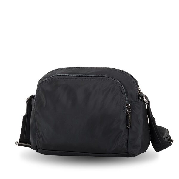 Bolso Devota & Lomba · Bandolera mediana · Multi bolsillos · Color Taupe y Negro