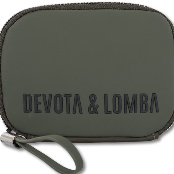 Monedero Devota & Lomba · Con cremallera · Color Taupe, Kaki y Negro