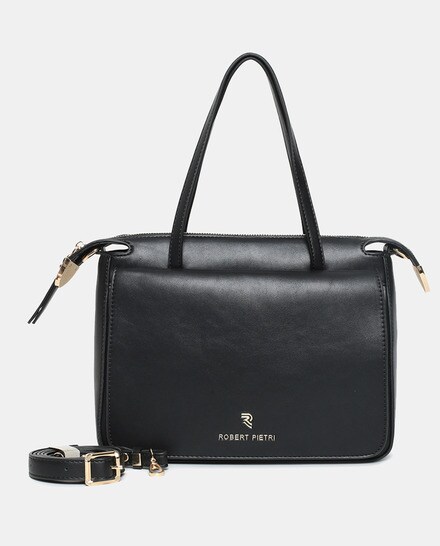 Bolso ROBERT PIETRI · Bandolera con dos asas de mano · Tamaño medio · Coleccion Mercurio · Color Negro