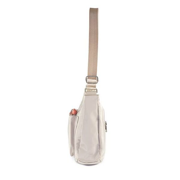 Bolso D´DONA · MIRLO · Bandolera Mediana con dos bolsillos · Color Humo