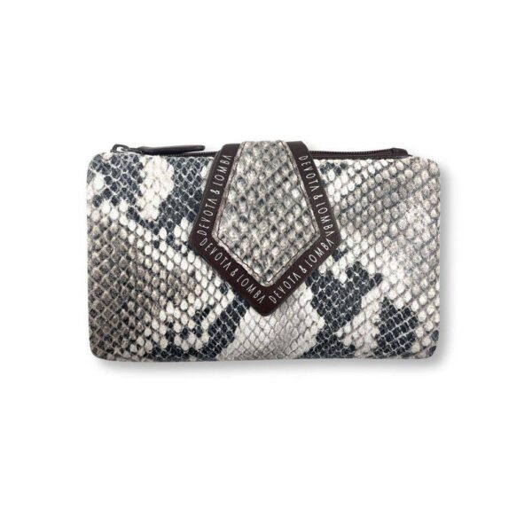 Cartera DEVOTA & LOMBA · ESTAMBUL · Billetero Monedero Mediano en Piel · Imitación Serpiente