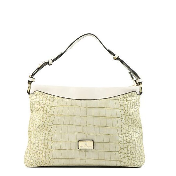 Bolso ROBERT PIETRI · Banderola con Grabado de Coco · Color Beige