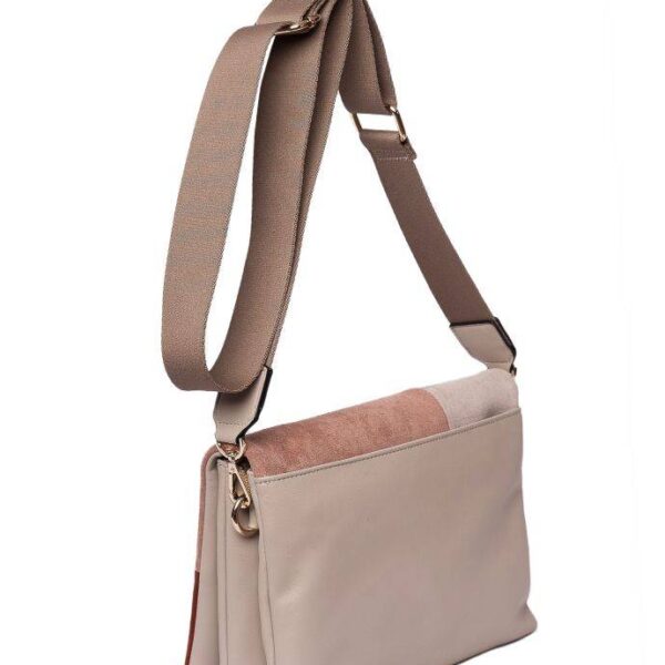 Bolso ROBERT PIETRI · DAMA · Bandolera con Asa Ajustable · Color Taupe
