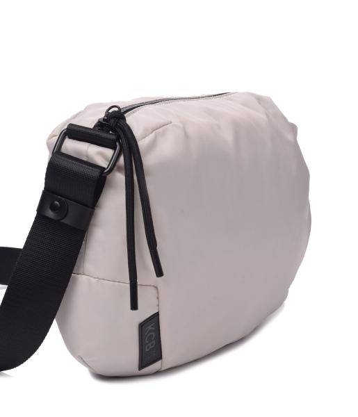 Bolso bandolera KCB · Bandolera mediana · Color Hielo, Negro y Kaki · Coleccion Puffy · VEGAN