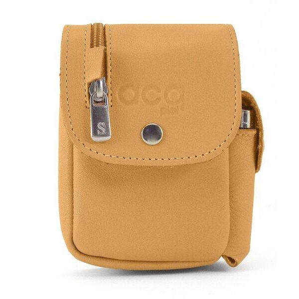 Pitillera ACQ · Pitillera en Piel · Cremallera Exterior · Bolsillo lateral · Fabricado en España