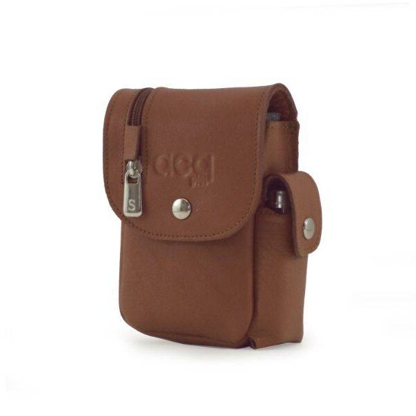 Pitillera ACQ · Pitillera en Piel · Cremallera Exterior · Bolsillo lateral · Fabricado en España
