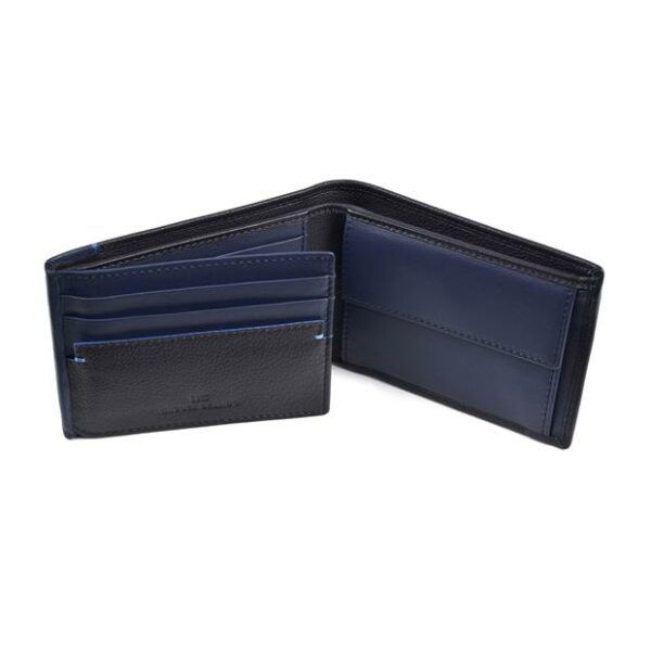 Cartera MIGUEL BELLIDO · Billetero con Monedero · En Piel · RFID · Color Negro y Marrón