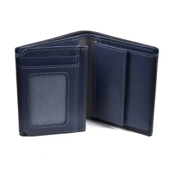 Cartera MIGUEL BELLIDO · Billetero con Monedero · En Piel · RFID · Color Negro
