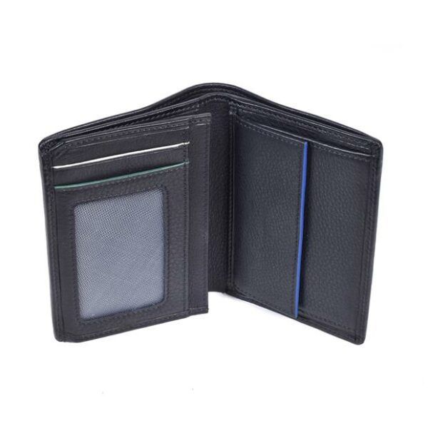Cartera MIGUEL BELLIDO · Billetero con Monedero · En Piel · RFID · Color Negro y Marrón