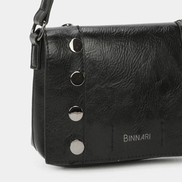 Bolso BINNARI · Bandolera Pequeña con Solapa y Tachas