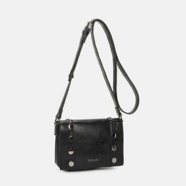 Bolso BINNARI · Bandolera Pequeña con Solapa y Tachas