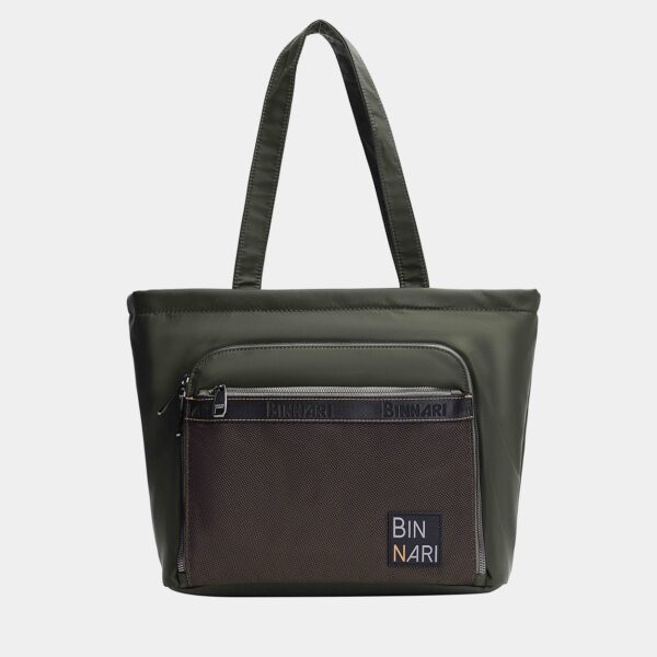 Bolso BINNARI · Bolso grande multi bolsillos · Color Kaki · Coleccion Córdoba