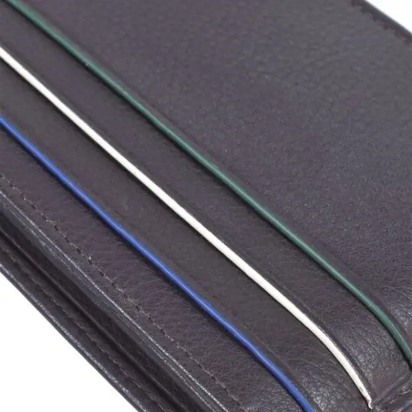 Cartera MIGUEL BELLIDO · Billetero con Monedero · En Piel · RFID · Color Negro y Marrón
