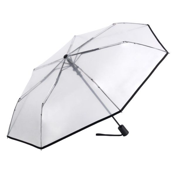 Paraguas CACHAREL · Transparente · Plegable automático · Ecofriendly