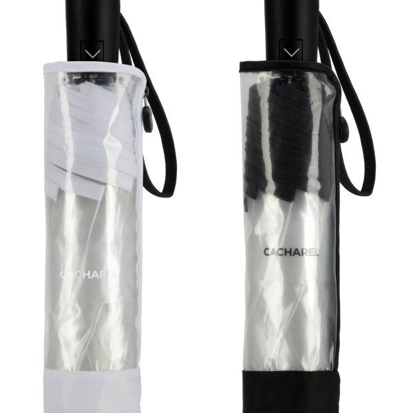 Paraguas CACHAREL · Transparente · Plegable automático · Ecofriendly