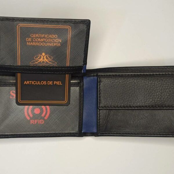 Cartera GUTIORE · Billetero con Monedero · En Piel · RFID · Formato americano (horizontal)