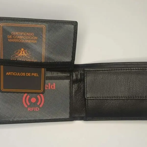 Cartera GUTIORE · Billetero con Monedero · En Piel · RFID · Formato americano (horizontal)
