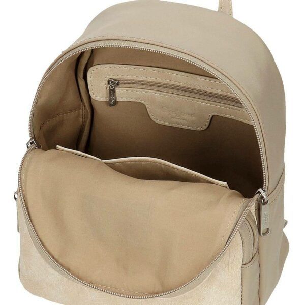 Mochila Pepe Jeans · Mochila pequeña · Coleccion Jana · Color Beige