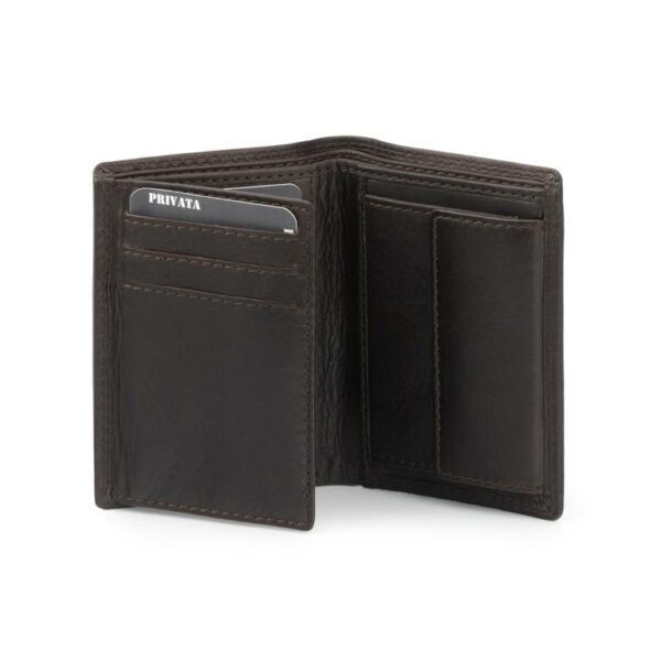 Cartera PRIVATA · Billetero con Monedero · En Piel vacuno · Sistema RFID · Formato vertical