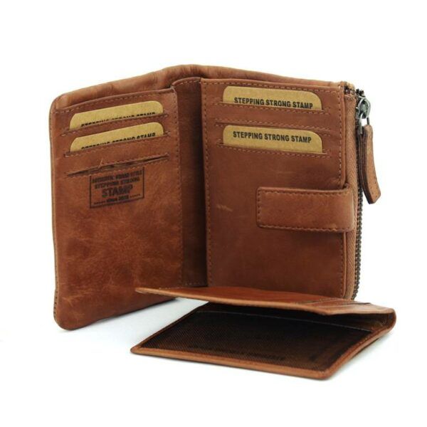 Billetero STAMP · Para mujer · En PIEL Lavada · Pequeño con monedero · RFDI · Coleccion Arco