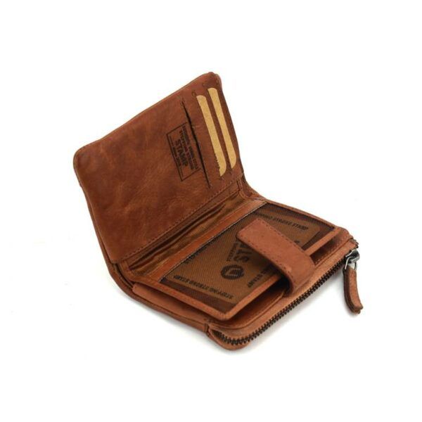 Billetero STAMP · Para mujer · En PIEL Lavada · Pequeño con monedero · RFDI · Coleccion Arco