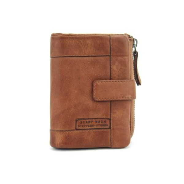 Cartera STAMP · Billetero sin Monedero · En Piel Lavada vacuno · Formato vertical · Coleccion Santorini