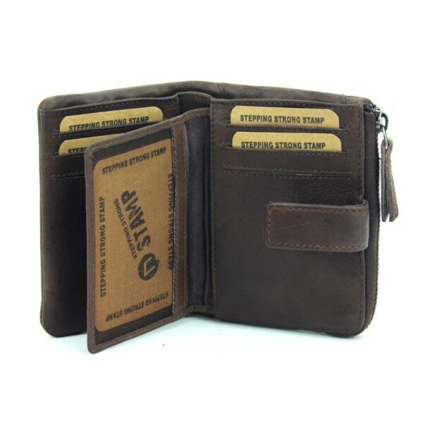 Billetero STAMP · Para mujer · En PIEL Lavada · Pequeño con monedero · RFDI · Coleccion Arco