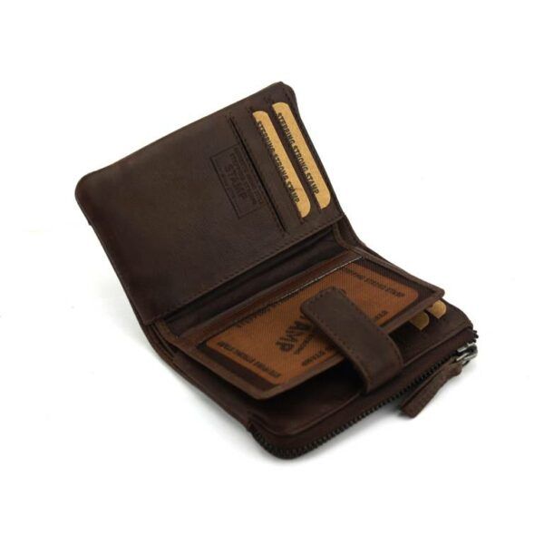 Billetero STAMP · Para mujer · En PIEL Lavada · Pequeño con monedero · RFDI · Coleccion Arco