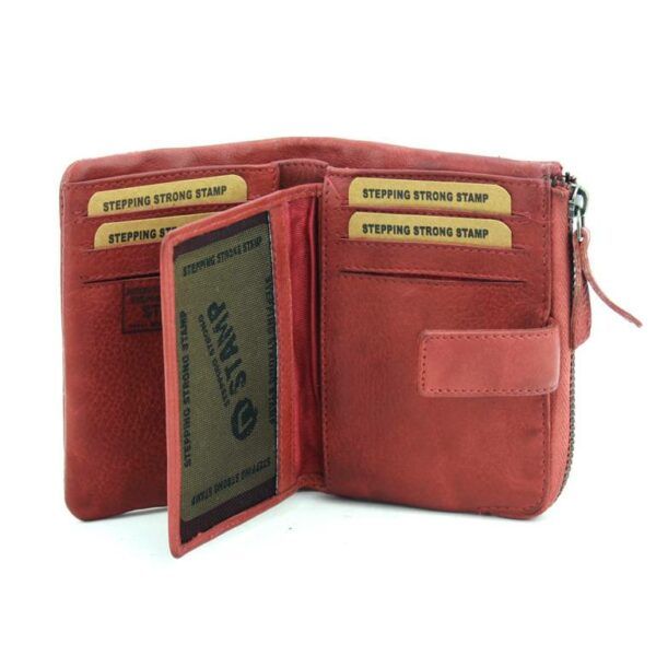 Billetero STAMP · Para mujer · En PIEL Lavada · Pequeño con monedero · RFDI · Coleccion Arco