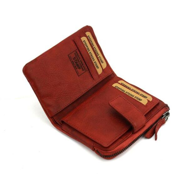 Billetero STAMP · Para mujer · En PIEL Lavada · Pequeño con monedero · RFDI · Coleccion Arco