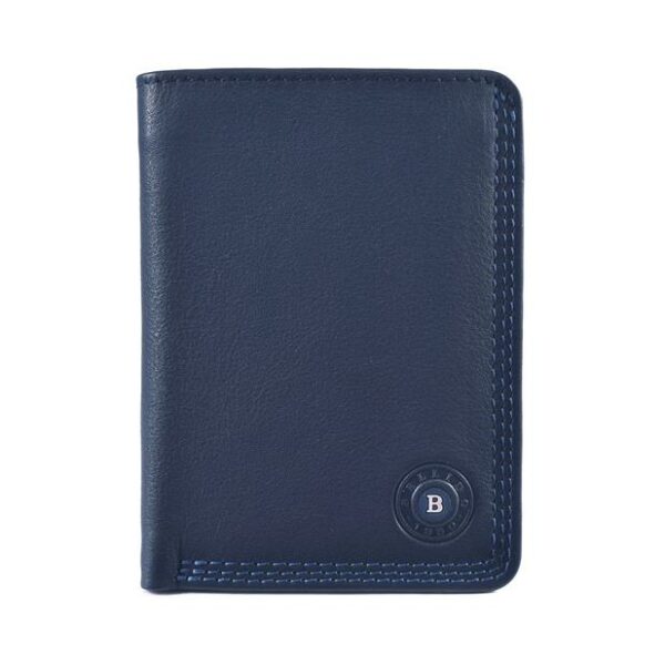 Cartera Miguel Bellido · Billetero en Piel · Sin Monedero · RFID · Formato vertical - AZUL