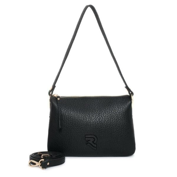 Bolso ROBERT PIETRI · Bolso bandolera mediano · Con dos asas · Coleccion Samba · Color Negro