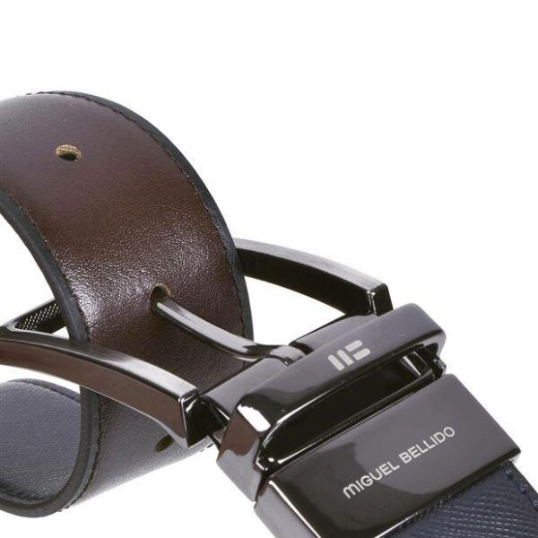 Cinturón de piel de caballero reversible de la marca Miguel Bellido de 32mm de ancho