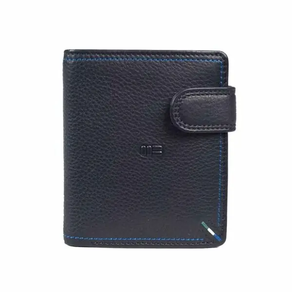 Cartera MIGUEL BELLIDO · Billetero con Monedero Exterior · En Piel · RFID · Color Negro y Marrón