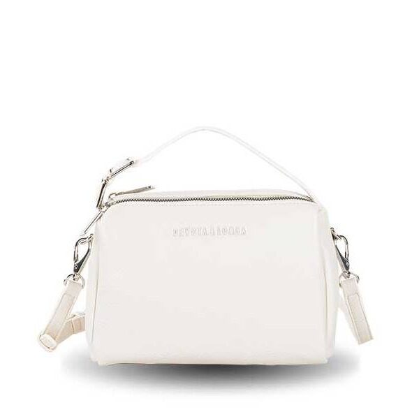 Bolso Devota & Lomba · Bandolera pequeña · Con asa de mano · Doble compartimento · Color Blanco roto