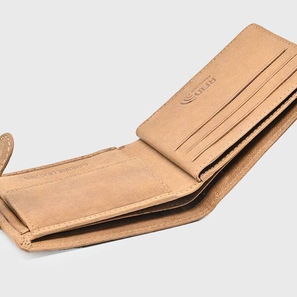 Cartera JAGUAR · Billetero Tarjetero con monedero · En Piel Ovino · Sistema RFID · 9 Tarjetas