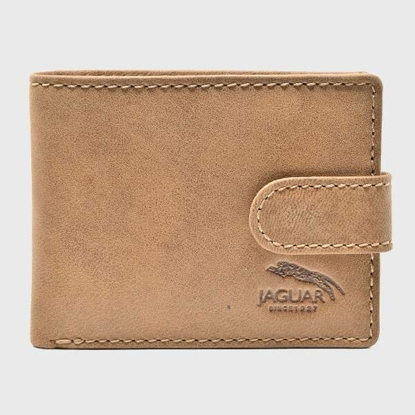 Cartera JAGUAR · Billetero Tarjetero con monedero · En Piel Ovino · Sistema RFID · 9 Tarjetas