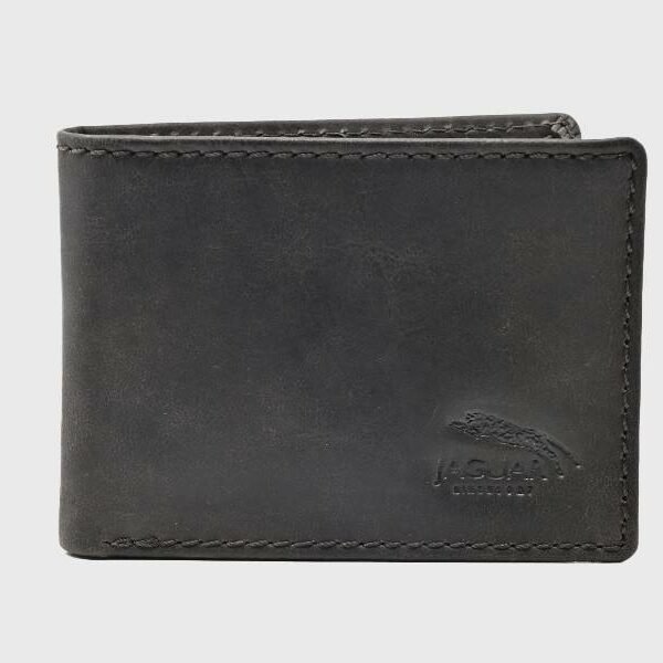 Cartera JAGUAR · Billetero Tarjetero con monedero · En Piel Ovino · Sistema RFID · 4 Tarjetas