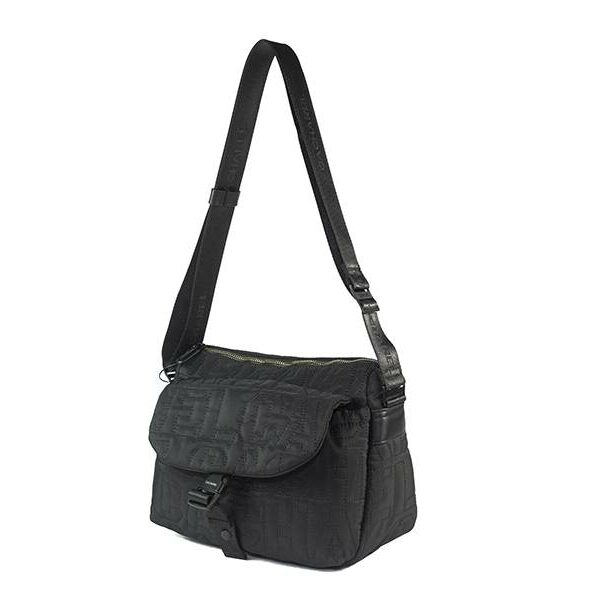 Bolso CACHAREL · Bandolera Mediana Nylon · Color Negro