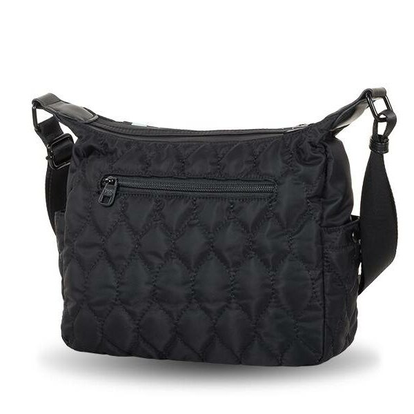 Bolso VENTIS · Bandolera Mediana en Nylon · Color Negro