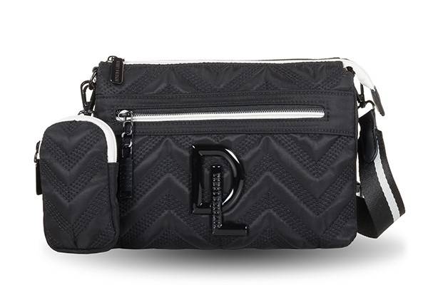 ➤ Bolso Devota & Lomba · Bandolera pequeña · Doble compartimento interior · Color Negro