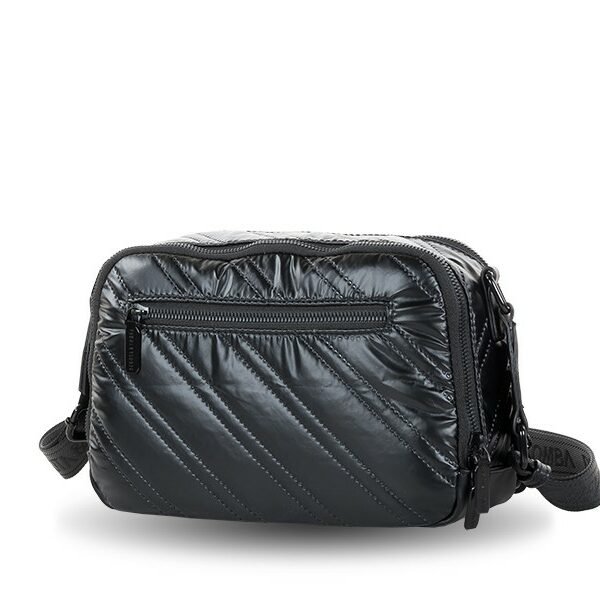 Bolso Devota & Lomba · Bandolera mediana · Doble compartimento · Color Negro y Plomo